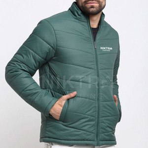 Professional Manufactured Slim Fit Men <b>Winter</b> Puffer Jacket Zipper OEM Service Breathable Eco-Friendly Outdoor Casual <b>Wear</b> - Product Image 2