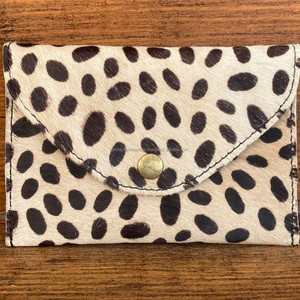 New Animal Print Genuine Leather Mini Coin Purse Card Case Slim Front Pocket Women Wallet Credit Card/Cash Holder Envelope <b>Pouch</b> - Product Image 3