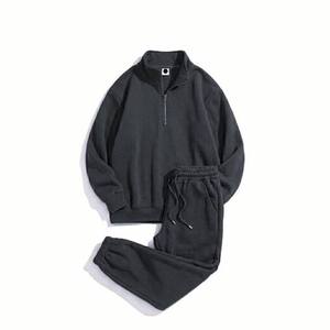 Wholesale Price Winter Streetwear Tracksuit Hooded Drawstring <b>Jacket</b> Jogger Set Reversible Lightweight Breathable Unisex - Product Image 2