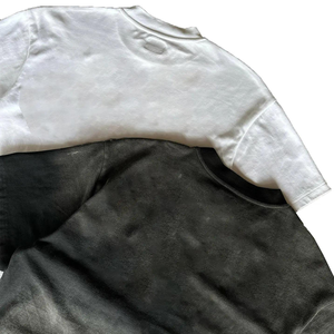Camiseta Vintage Estilo Urbano, Oversize con Hombros Caídos, Impresión Personalizada de Alta Calidad, Lavado Ácido Intenso para Hombre - Product Image 4