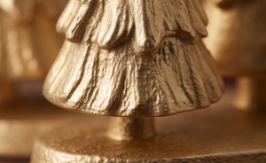 Decorative <b>Gold</b> Aluminum Christmas Pine Tree Figurine Metal Holiday Tabletop Display <b>Ornament</b> Wholesale Factory Direct Supply - Product Image 4