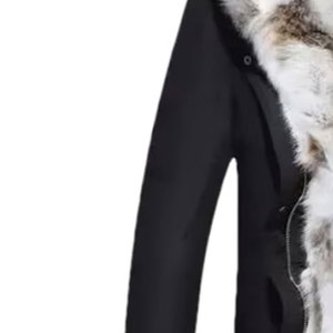 Chaqueta Larga de Plumón para Hombre de Alta Calidad con Capucha de Piel, Resistente al Viento, Estilo Casual, Cierre de Cremallera, Color Negro, Hecha en Pakistán - Product Image 5