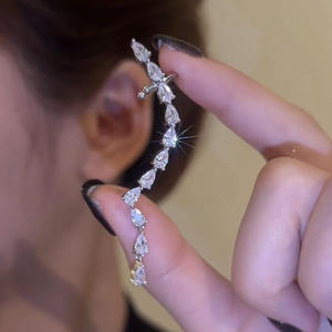 Pendientes de Diamantes de Lujo en Forma de Pera, Cultivados en Laboratorio, Certificados por IGI, Color D E F, Claridad VVS VS, Oro, Oro Rosa, Oro Blanco, Plata para Mujer - Product Image 6