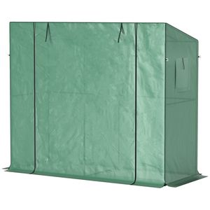Grande Serra da Giardino Moderna Pop-up in Acciaio Zincato con Telaio in Legno/Acciaio e Materiale in PVC/Vetro per la Crescita delle Piante all'Aperto - Product Image 3