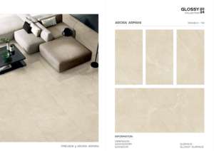 Azulejo de Porcelana Brillante con Patrón de Mármol Premium, Formato Grande 600x1200, Superficie Pulida para Paredes y Pisos, Interior y Exterior - Product Image 3