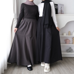 Women's Linen <b>Skirt</b> with Jumbo Size Premium Comfort by ByMeldev Angel - Product Image 4
