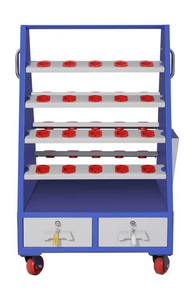 Hot Sale <b>Tool</b> Storage Cabinet 40-Piece Mobile Workshop <b>Organizer</b> with 2 <b>Drawers</b> Tray Slots Rolling <b>Tool</b> Available For Sale - Product Image 2