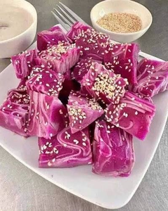 ราคาโรงงาน มันม่วงปอกเปลือกแช่แข็งธรรมชาติ ขายดี พร้อมปรุงสำหรับทำซุป หม้อไฟ จัดเลี้ยง บรรจุภัณฑ์สุญญากาศ 1 กก. - Product Image 1