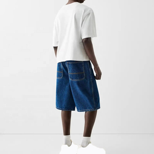 Men's Custom Design Boxy T-Shirt High Quality 100% Cotton Loose Solid Knitted Casual Short Fit Line - Product Image 2