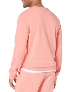Nouveau design 2024, 100% laine mérinos, anti-rides, anti-rétrécissement, tricoté, rouge foncé, respirant, col rond, pulls d'hiver pour hommes - Product Image 3