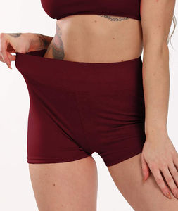 กางเกงขาสั้นเอวสูงอินเทรนด์ผู้หญิงยืดได้สบายๆสไตล์มินิสีดำและสีขาวเสื้อผ้าแฟชั่นฤดูร้อนผ้าเนื้อนุ่มยืดหยุ่นได้ - Product Image 2