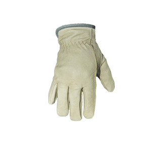 Gants de travail pour hommes en cuir de vachette souple, pour la conduite, la chasse, le jardinage, le soudage, la sécurité, la protection, pour les travailleurs, les mécaniciens - Product Image 4