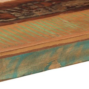 Tavolo da pranzo multicolore in legno massello di recupero 43,3x21,7x29,9 pollici - Product Image 6