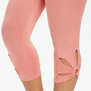 Wholesale Price New Design Fashionable Gym Lady Capri Leggings Custom Made Logo Capri Legging Plus Size High Waist Capri Legging - Product Image 6