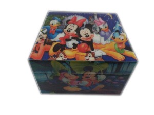 Boîte en bois murale DIY écologique, motif oiseau et fleur, design Mickey Mouse personnalisé, finition marron poli, vente en gros - Product Image 4