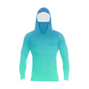 Camisetas de Pesca Sublimadas con Nuevo Diseño UPF 50, Absorbentes de Humedad, con Patrón, Manga Larga para Hombre, 100% Poliéster, con Capucha - Product Image 2