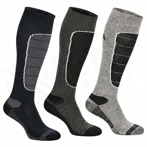 Knee High <b>Compression</b> <b>Socks</b> for <b>Running</b> Adults Breathable Spandex Polyester Solid Color Spring Season - Product Image 3