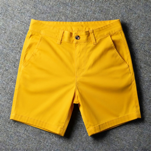 Shorts Bermuda d'été personnalisés pour hommes, couleur unie, respirants, longueur genou, décontractés, mode, vêtements de travail, shorts 3 points - Product Image 4