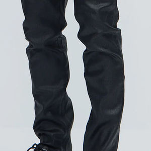 Pantalon en cuir pour homme, coupe confortable, nouveau design, coupe-vent, imprimé, grande taille, pour moto, couleur et taille personnalisables - Product Image 6