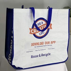 Bolsa de Compras de Estilo Coreano con Esquinas Redondeadas, Impresión Flexográfica, Color Personalizado, Reutilizable y Plegable para Compras en Vietnam - Product Image 1