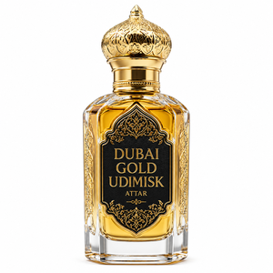 UDIMISK High Quality DUBAI GOLD 100 Grams Premium Concentrated Perfume Oil Lemon Active Ingredient Alcohol Free Long Lasting - Product Image 1