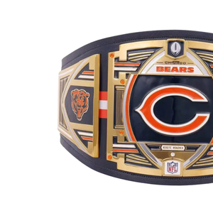 Ceinture de championnat NFL des Chicago Bears personnalisable, ceinture sportive de haute qualité or et noir, ceinture de champion personnalisée, ceinture de collection - Product Image 3