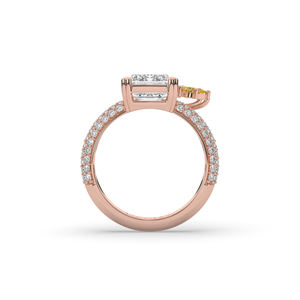 Anillo de Diamante de Laboratorio con Esmeralda Brillante de Lujo de 5.11 Quilates, Oro de 10K/14K, Diseño Único, Ligero, Certificado por IGI, para Boda - Product Image 3