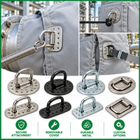 Bonding Fastener with Loop Perforated Base Adhesive Mount D Ring Attachment Loop for Composite Panel Custom OEM