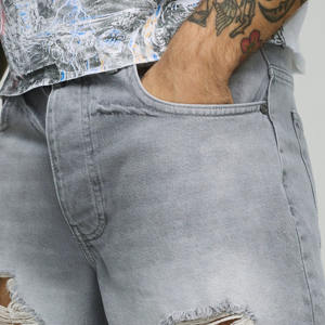 Pantalones Cortos de Mezclilla de 5 Pulgadas de Alta Calidad con Logotipo Personalizado, Transpirables, para Hombres de Talla Grande, Verano, Corte Recto, Tejidos en Pakistán - Product Image 5