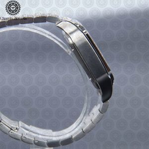 Montre carrée de luxe Charm_Jewells en acier inoxydable, cadran analogique, verre saphir, lunette sertie de diamants, fermoir pliant, unisexe - Product Image 2