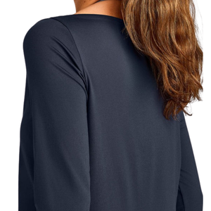 T-shirt décontracté à col bateau et manches longues pour femme – Vêtement confortable et doux pour le quotidien – Fournisseur en gros - Product Image 4