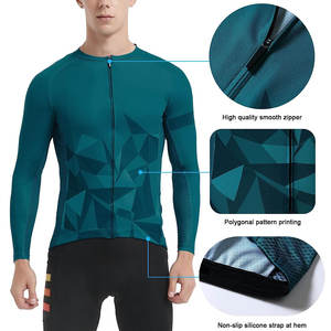 Maillot de cyclisme pour femme personnalisé, léger, coupe-vent, respirant, manches longues, 100% polyester, antibactérien, maille respirante - Product Image 3