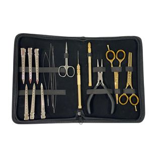 Kit de Inicio para Extensiones de Cabello Kaamir Instruments Premium Todo en Uno de Acero Inoxidable Ecológico con Aguja de Gancho y Enhebrador de Bucle - Product Image 1