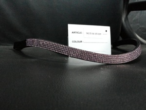 แถบคิ้วหนังอินเดียสำหรับม้าที่มีคริสตัลโซ่ร้อน - Product Image 5