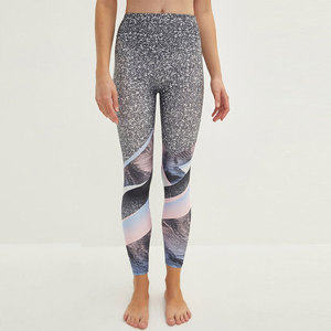 New Gym Ladies Classic Slim Fit Solid High Waist Quick Dry Spandex/Nylon Plus Size Yoga <b>Leggings</b> for Women - Product Image 2