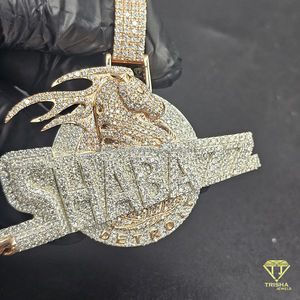 Colgante de Lujo con Logotipo de Caballo de los Denver Broncos, Estilo Hip Hop, Joyería de Moda - Product Image 3