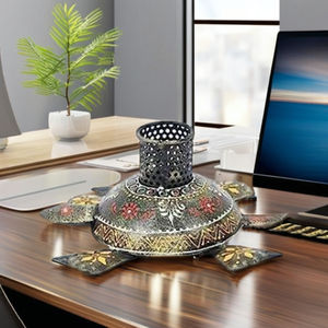 Support de stylo tortue indien le plus vendu, rangement de bureau, idéal pour les espaces de travail quotidiens avec un emplacement défini pour les outils d'écriture, en gros - Product Image 6