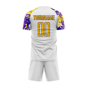 2026 Customizable Football Jersey Shorts Set Sublimation Print Breathable Lightweight 100% <b>Polyester</b> for Team School Club Soccer - Product Image 6