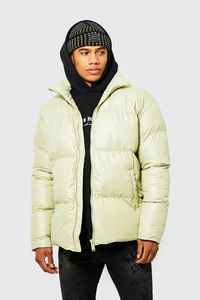 Veste matelassée en toile imperméable à capuche pour homme, sur mesure, en gros, pour l'hiver, streetwear de plein air - Product Image 4