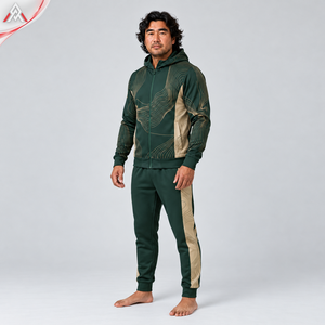 Chándal Profesional para Hombre Hecho con Materiales de Calidad, Ofrece una Sensación Flexible, Estilo con Capucha y Cremallera, Chándal para Hombre para Uso Deportivo - Product Image 3