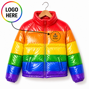 Veste matelassée unisexe personnalisée avec logo, style régalia maçonnique, haute qualité, manteau d'hiver élégant - Product Image 1