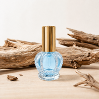 Bouteille de parfum portable mini rechargeable en verre de 15 ml pour voyage, vente en gros pour fabricants, avec logo sérigraphié
