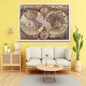 Vintage Acacia <b>Wood</b> <b>World</b> <b>Map</b> <b>Wall</b> <b>Art</b> - Handcrafted Antique Home Dcor - Product Image 2