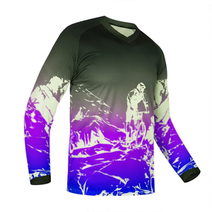 Maillot de cyclisme personnalisé OEM, impression de haute qualité, 100% polyester respirant, maillot de moto pour équipe professionnelle, maillot de vélo MX - Product Image 3