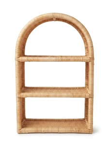 Estantería Minimalista Hecha a Mano de Mimbre y Ratán, Estantes de Pared para Almacenamiento Infantil, Muebles Montessori para Cuarto de Juegos - Product Image 2