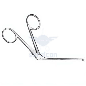 Pinzas microquirúrgicas para oído, lado izquierdo, con acabado negro, longitud del eje de 80 mm, longitud de la copa de 0.6 mm y ancho de la copa de 0.5 mm, precisión quirúrgica ORL - Product Image 5