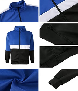ชุดวอร์มแบบ unisex สีสันตัดกัน แจ็คเก็ตซิปเต็มตัวและกางเกงขายาว ระบายอากาศได้ดี มีเชือกผูก เหมาะสำหรับการฝึกซ้อม ปี 2026 - Product Image 3