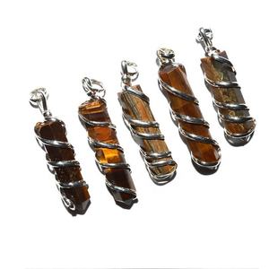 Colgante de ágata de Aventurina de melocotón, piedra natural tallada por Feng Shui y proveedor de envoltura de lápiz de piedras preciosas grabadas estilo amor - Product Image 2