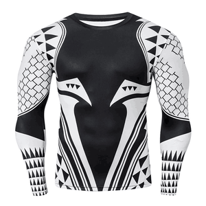High Quality Long Sleeve Rash Guard for <b>Men</b>-100% Cotton Quick Dry Breathable Crew Neck All Seasons Custom Logo - Product Image 5