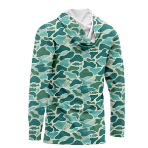 Nueva Sudadera de Pesca para Hombre 2026, Diseño Personalizado con Camuflaje, Impresión por Transferencia de Calor, Manga Larga, 88% Poliéster, 12% Elastano, UPF 50+, Protección Solar - Product Image 3
